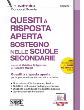 QUESITI SOSTEGNO SCUOLE SECONDARIE