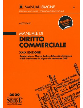 MANUALE DI DIRITTO COMMERCIALE 2020