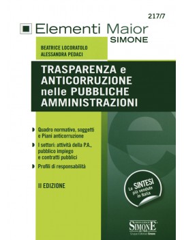 TRASPARENZA E ANTICORRUZIONE NELLE PUBB