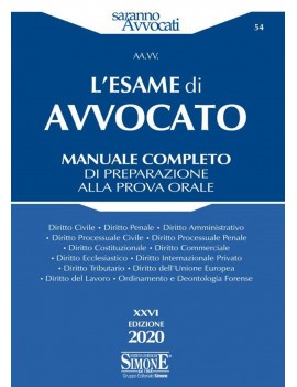 ESAME DA AVVOCATO prova orale 54 2020