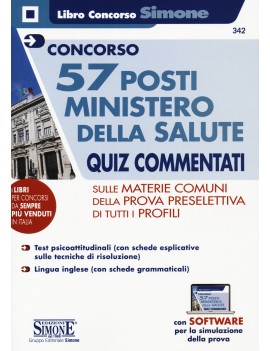 CONCORSO 57 POSTI MINISTERO SALUTE