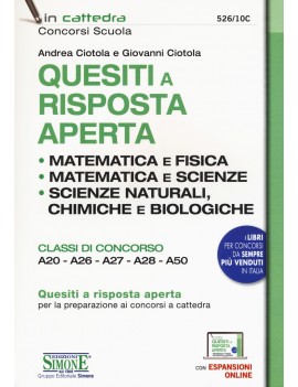 QUESITI risposta aperta MATEMATICA E FIS