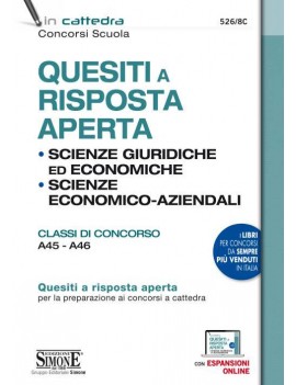 QUESITI RISP. APERTA SCIENZE giuridiche