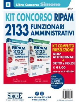 KIT 2133 RIPAM funzionari amministrativi