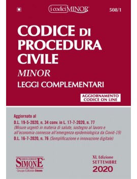 CODICE DI PROCEDURA CIVILE  SET 2020