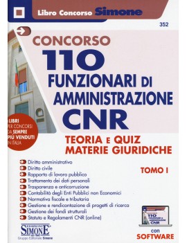 110 FUNZIONARI AMMINISTRAZIONE CNR