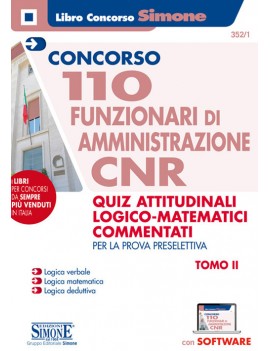 110 FUNZIONARI AMMINISTRAZIONE CNR