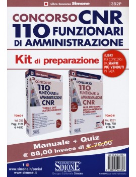 PACK 110 FUNZIONARI AMMINISTRAZIONE CNR