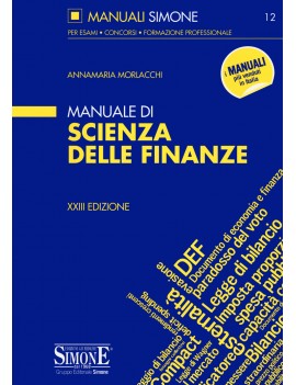 MANUALE DI SCIENZA DELLE FINANZE