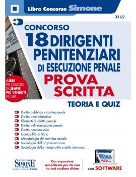 18 dirigenti PENITENZIARI di esecuziine