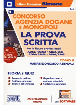 AGENZIA DOGANE E MONOPOLI  prova scritta