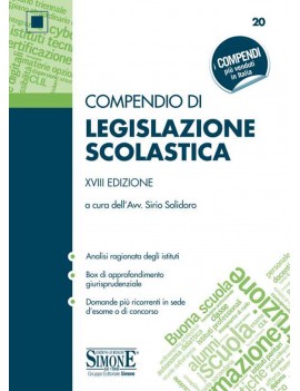 COMPENDIO DI LEGISLAZIONE SCOLASTICA