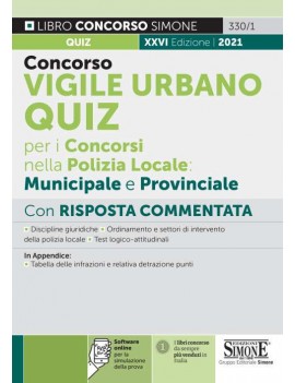 VIGILE URBANO QUIZ CONCORSI POLIZIA L