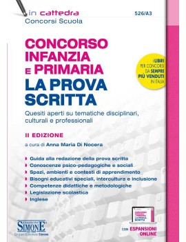 CONCORSO INFANZIA E PRIMARIA prova scrit