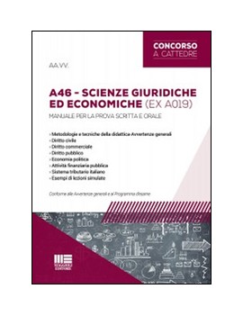 CONCORSO SCUOLA A46 SCIENZE GIURIDICHE E