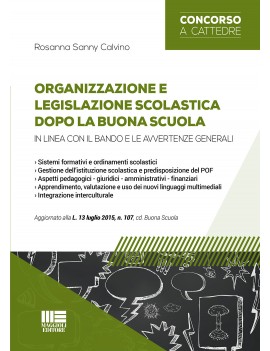 CONCORSO SCUOLA ORGANIZZAZIONE LEGISLAZI