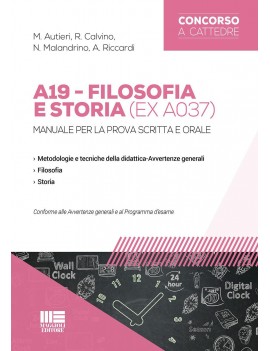 CONCORSO SCUOLA A19 FILOSOFIA E STORIA