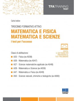 TFA  MATEMATICA E FISICA, MAT. E SCIENZE