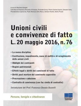 UNIONI CIVILI E CONVIVENZE DI FATTO