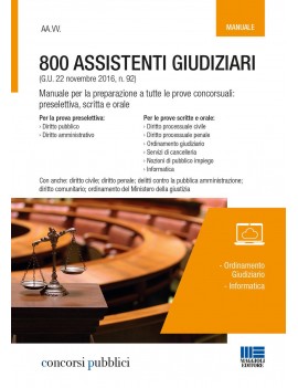 800 ASSISTENTI GIUDIZIARI MANUALE