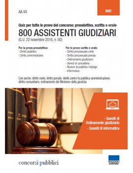 800 ASSISTENTI GIUDIZIARI quiz