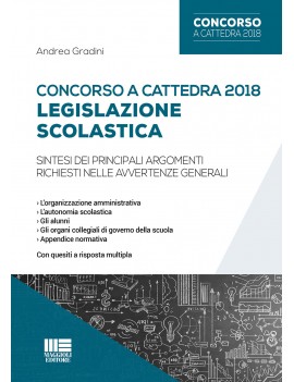 LEGISLAZIONE SCOLASTICA concorso