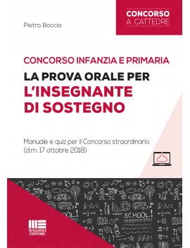 PROVA ORALE PER L'INSEGNANTE DI SOSTEGNO