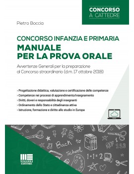 MANUALE PER LA PROVA ORALE