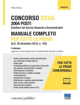 CONCORSO DSGA MANUALE COMPLETO