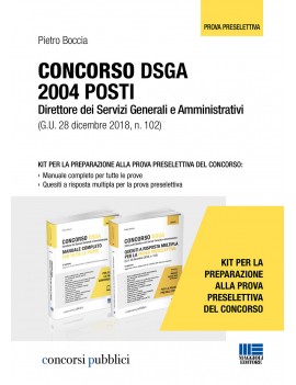 PACK CONCORSO DSGA MANUALE + QUIZ