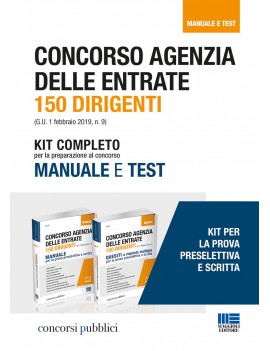 KIT 150 concorso DIRIGENTI agenzia entra