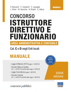 Concorso per istruttore direttivo e funz