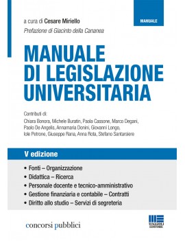 MANUALE DI LEGISLAZIONE UNIVERTSITARIA