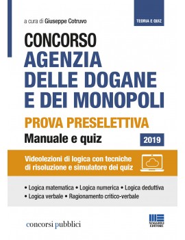 CONCORSO AGENZIA DELLE DOGANE E DEI MONO