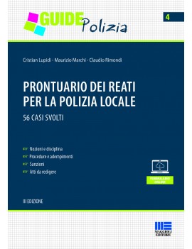 PRONTUARIO DEI REATI PER LA POLIZIA LOCA