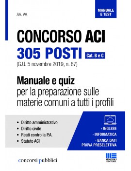 CONCORSO 305  ACI categori A e B