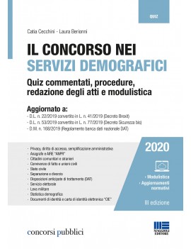 CONCORSO NEI SERVIZI DEMOGRAFICI