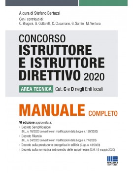 ISTRUTTORE E ISTRUTTORE DIRETTIVO 2020