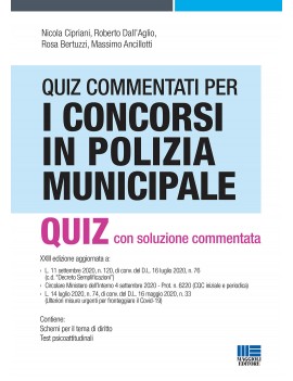 QUIZ COMMENTATI POLIZIA MUNICIPALE