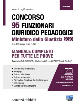 95 FUNZIONARI GIURIDICO PEDAGOGICI