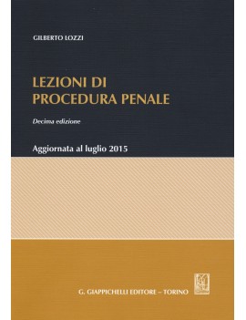 LEZIONI DI PROCEDURA PENALE 10 edizione