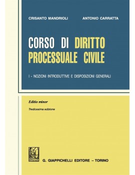 CORSO DI DIRITTO PROCESSUALE CIV 1