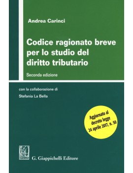 CODICE RAGIONATO BREVE PER LO STUDIO DEL