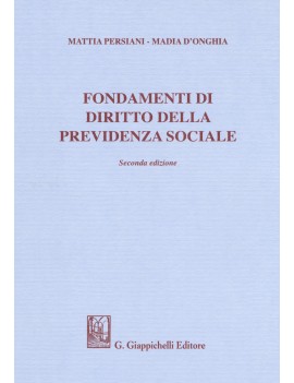 FONDAMENTI DIRITTO DELLA PREVIDENZA SOCI