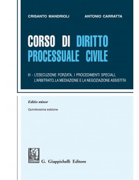 VE CORSO DI DIRITTO PROCESSUALE CIV 3