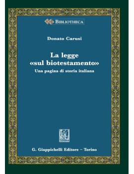 LA LEGGE SUL "BIOTESTAMENTO"