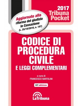 CODICE DI PROCEDURA CIVILE 2016