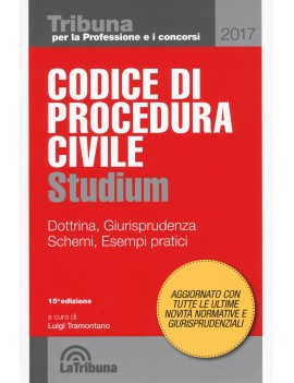 CODICE PROCEDURA CIVILE 2017 studium