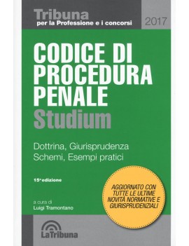 CODICE DI PROCEDURA PENALE 2017 STUDI