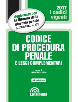 CODICE PROCEDURA PENALE E LEGGI COMPL